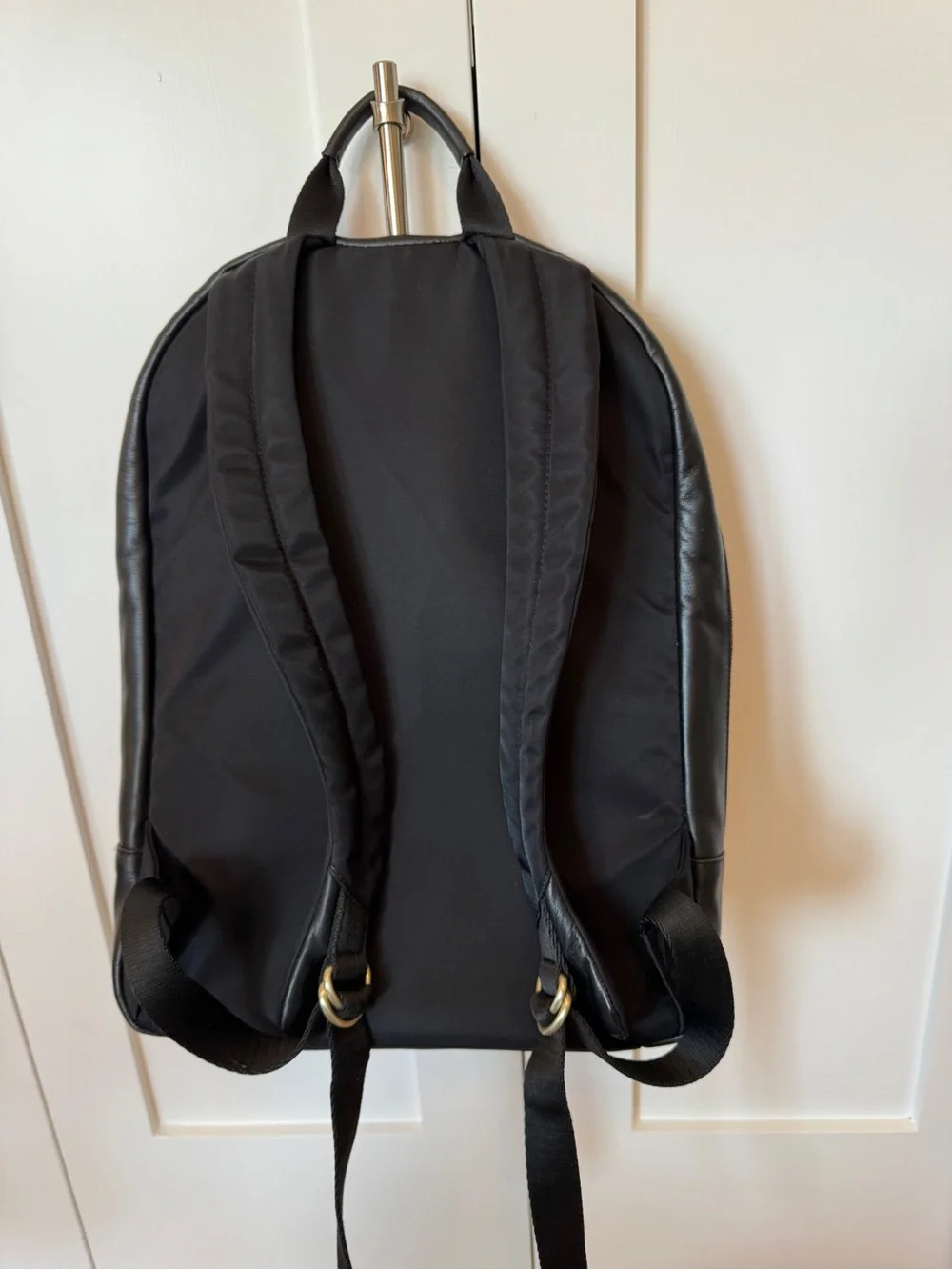Knomo Beauchamp Leather Backpack in Black Leather